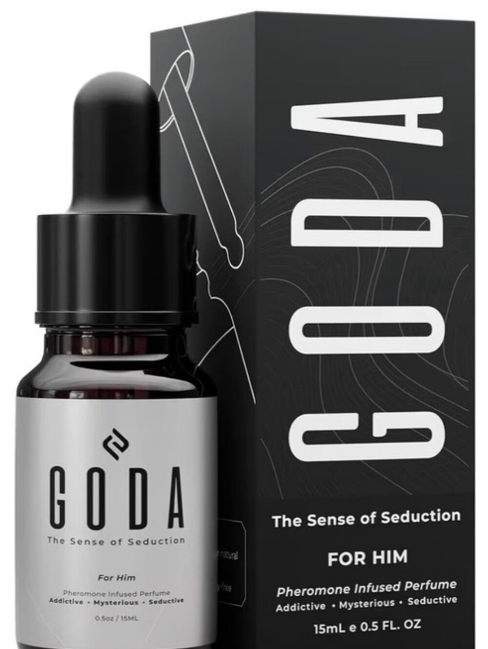 Goda® For Him — Black Fragrance Bottle